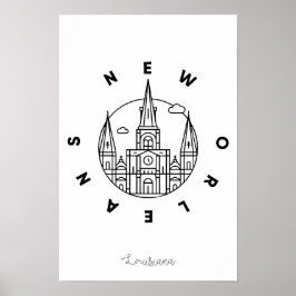 Póster Poster de Nueva Orleans