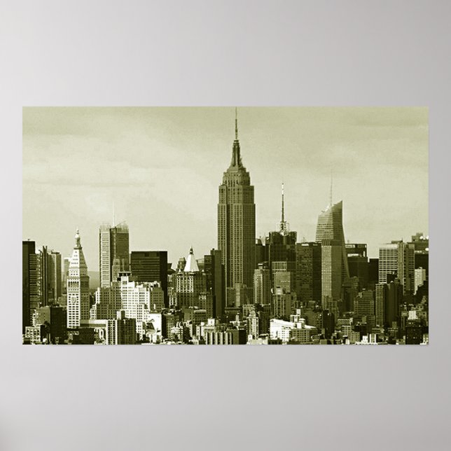 Póster Poster de Nueva York de estilo retro (Frente)