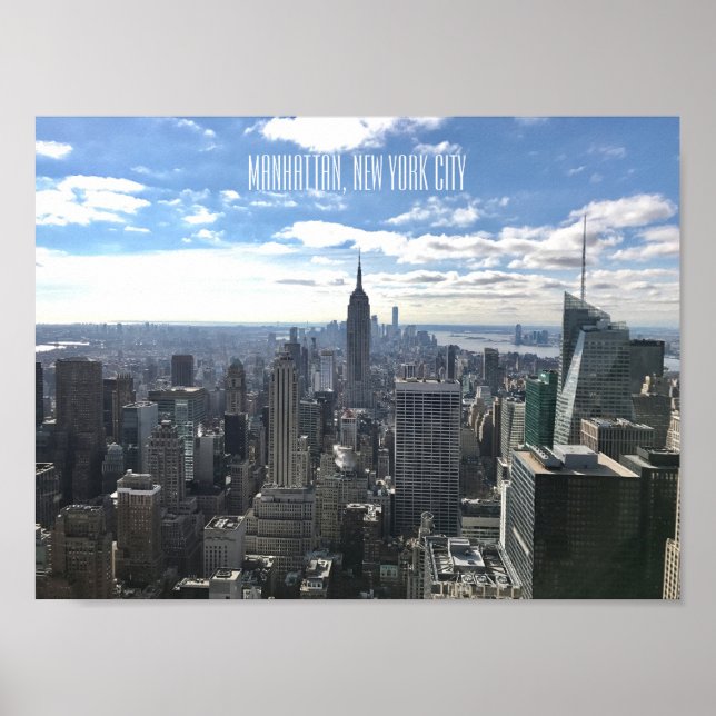 Póster Poster de Nueva York de Manhattan (Frente)