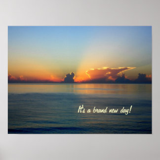 Póster Poster de nuevo día de marca