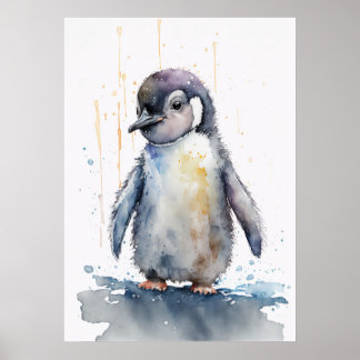Póster Poster de Nursera Pingüino Adorable