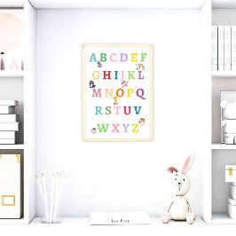 Póster Poster de Nursery Alphabet Baby