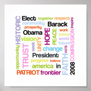 Póster Poster de Obama