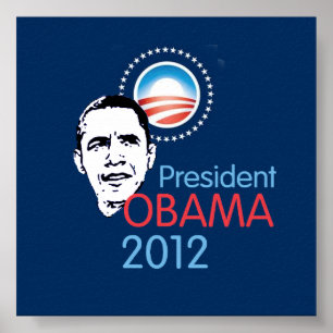 Póster Poster de Obama 2012