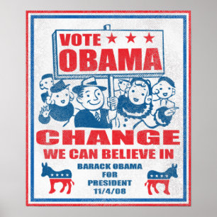 Póster Poster de Obama del voto