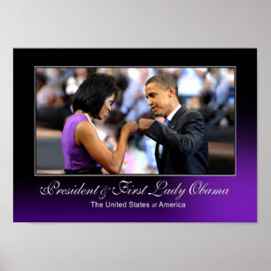 Póster Poster de Obama Fist Bump