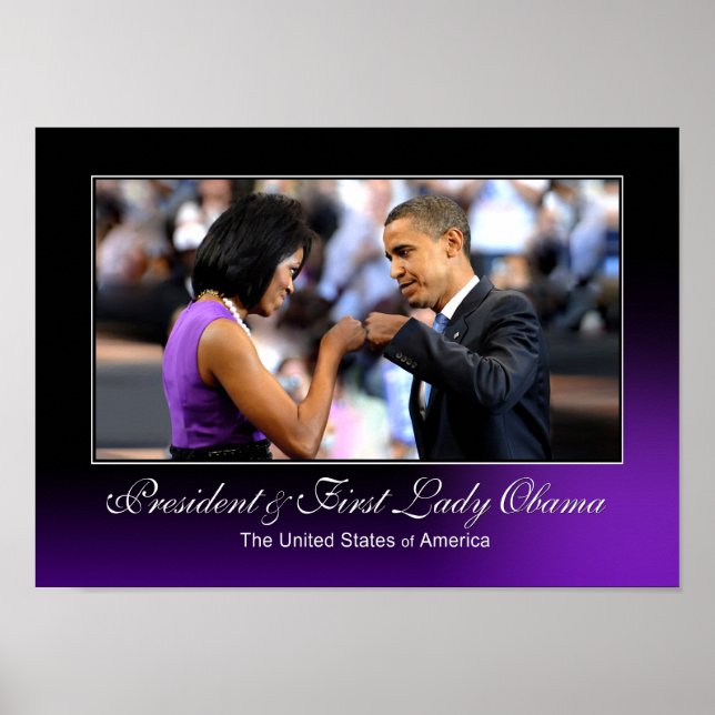 Póster Poster de Obama Fist Bump (Frente)