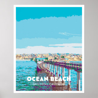 Póster Poster de Ocean Beach