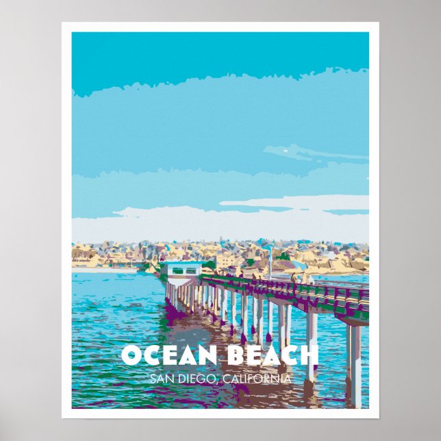Póster Poster de Ocean Beach (Frente)