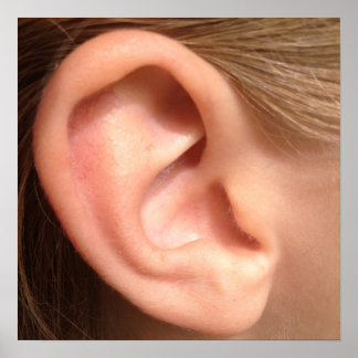 Póster Poster de oído