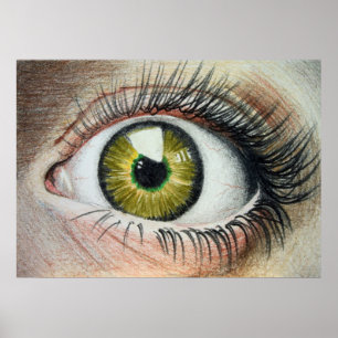 Póster Poster de ojos atemorizante