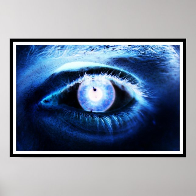 Póster Poster de ojos azules (Frente)