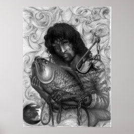 Póster Poster de ojos muertos, Vannak en un gancho