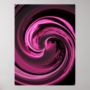 Póster Poster de ola de la isla rosa