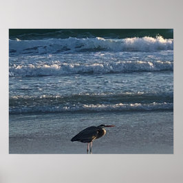 Póster Poster de ola de playa