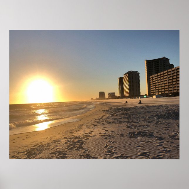 Póster Poster de ola de playa (Frente)