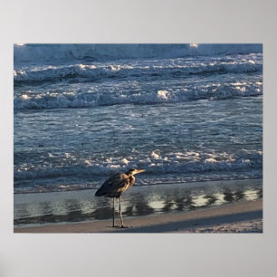 Póster Poster de ola de playa