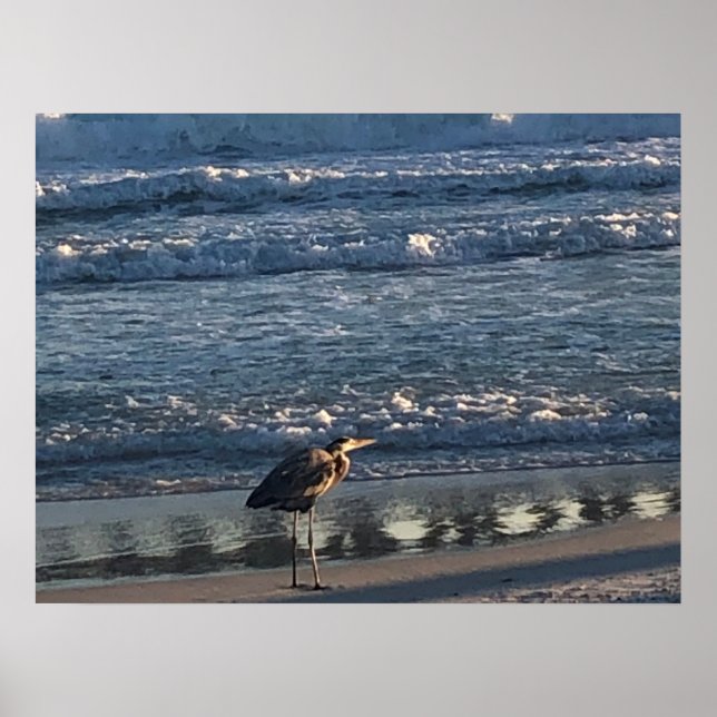 Póster Poster de ola de playa (Frente)