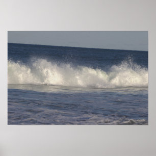 Póster Poster de olas oceánicas