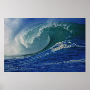 Póster Poster de olas oceánicas