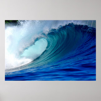 Póster Poster de Olas Oceánicas - Fotos de Surf de las Is