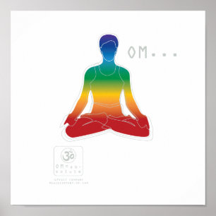 Póster POSTER de OM Lotus Chakras