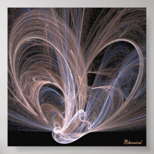 Póster Poster de ondas luminosas