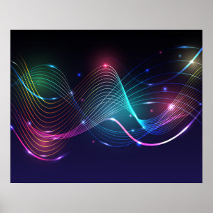 Póster Poster de ondas mágicas