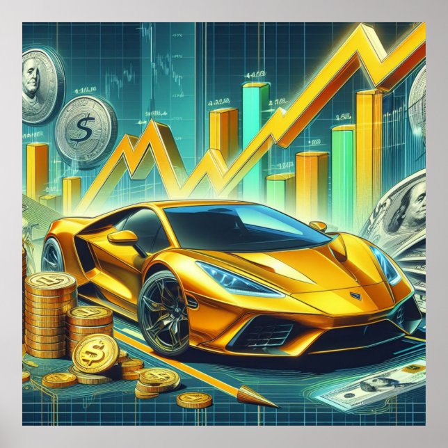 Póster Poster de operaciones bursátiles (Frente)