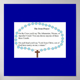 Póster Poster de oración de Jesús