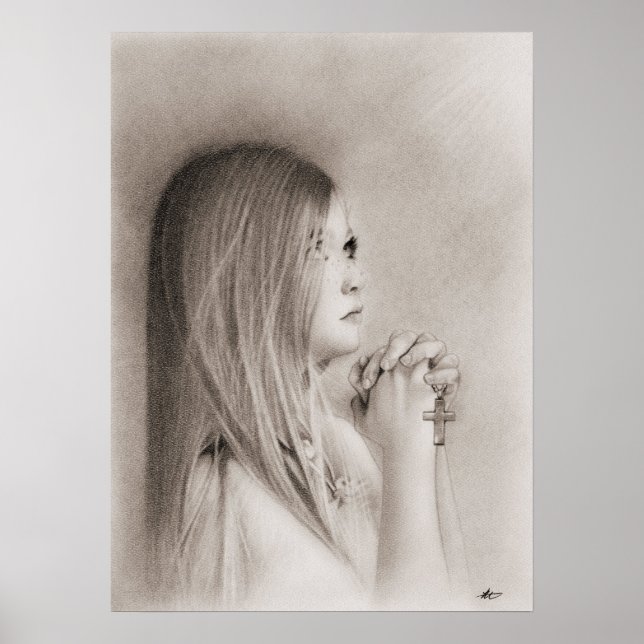 Póster Poster de oración infantil (Frente)