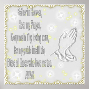 Póster Poster de oraciones infantiles