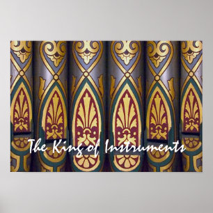 Póster Poster de órganos de tubería