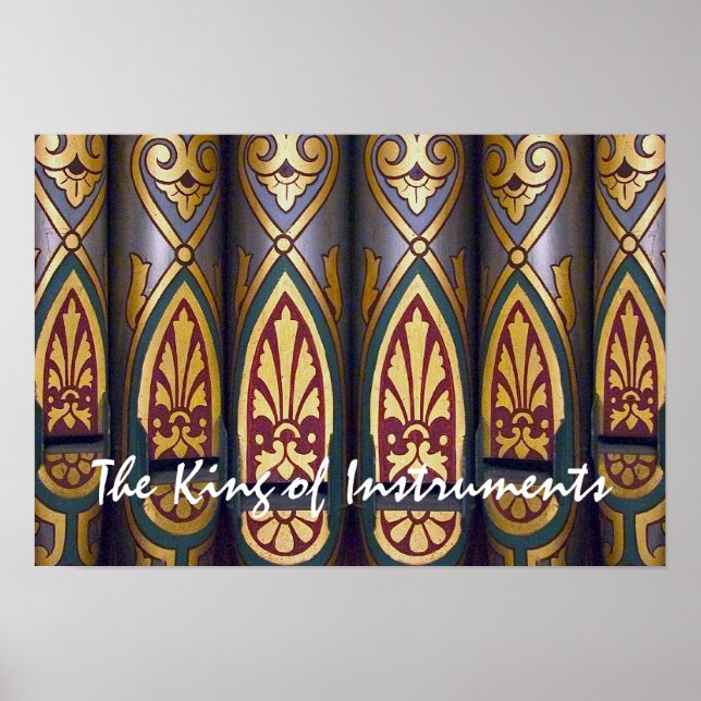 Póster Poster de órganos de tubería (Frente)