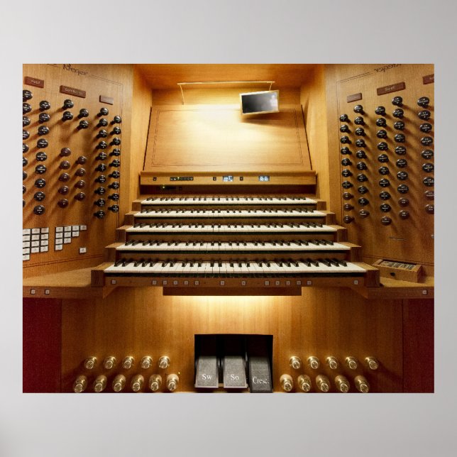 Póster Poster de órganos de tubo de Shanghai (Frente)