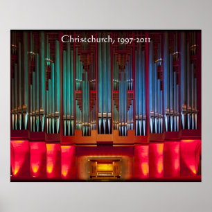 Póster Poster de órganos del ayuntamiento de Christchurch