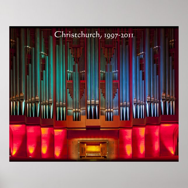 Póster Poster de órganos del ayuntamiento de Christchurch (Frente)