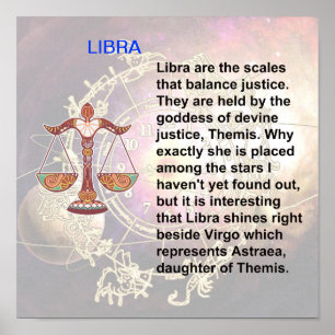 Póster Poster de origen libra