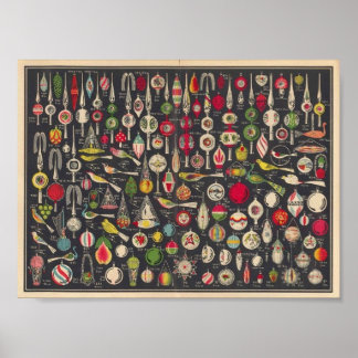 Póster Poster de Ornamentos Alemanes Antiguos