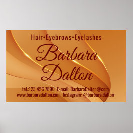 Póster Poster de oro de Terracotta Ocher Beige