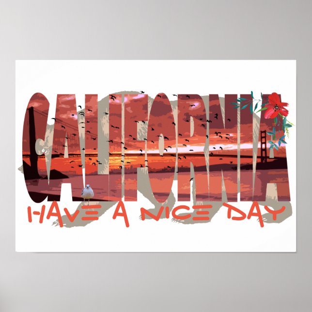 Póster Poster de Oso de California (Frente)