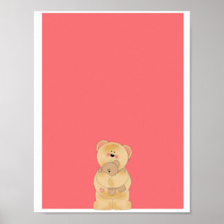 Póster Poster de oso de peluche