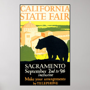 Póster Poster de Oso Justo del Estado de California