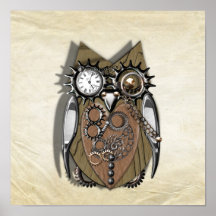 Poster de Osos Mecánicos de Steampunk
