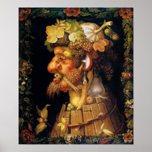 Póster Poster de otoño de Arcimboldo (Frente)