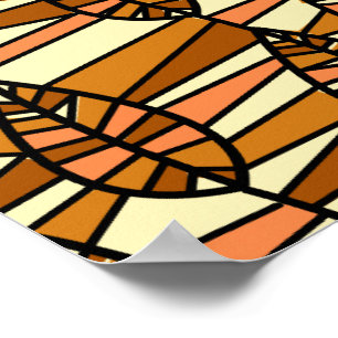 Póster Poster de otoño retro