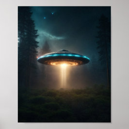 Póster Poster de OVNI SCI FI Wall Art Poster Alien