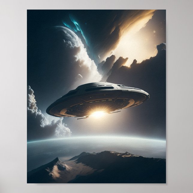 Póster Poster de OVNI SCI FI Wall Art Poster Alien (Frente)