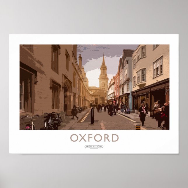 Póster Poster de Oxford Railway (Frente)