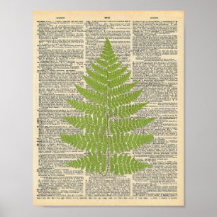 Póster Poster de página del diccionario de vintage de For